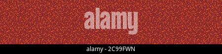 Nahtloser Rahmen. Dichte Konfetti dotty Papier Textur Hintergrund. Winzige farbige fleckige Polka-Punkt-Streuseln. Moderne niedliche fallen Speckle Banner Muster. Stock Vektor