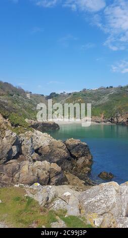 Saints Bay Harbour, St. Martins, Guernsey Channel Islands Stockfoto