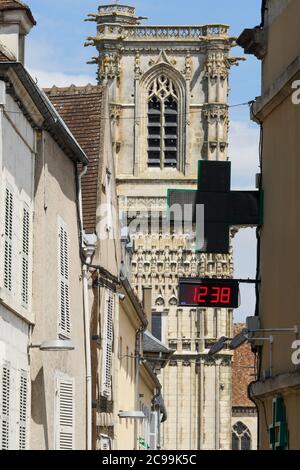 Kirche Saint-Martin, Clamecy, Nièvre, Bourgogne-Franche-Comté, Frankreich Stockfoto