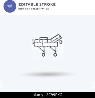 Hut Icon Vektor, gefüllt flache Zeichen, solide Piktogramm isoliert auf weiß, Logo-Illustration. Hat-Symbol für die Präsentation. Stock Vektor