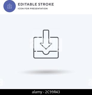 Bitcoin Mining Icon Vektor, gefüllt flaches Zeichen, solides Piktogramm isoliert auf weiß, Logo Illustration. Bitcoin Mining Symbol zur Präsentation. Stock Vektor