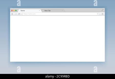 Fenster „Internetsuche“. Flache Vektorgrafik für das Web. Stock Vektor