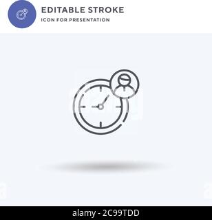 Bestrafung Symbolvektor, gefülltes flaches Zeichen, solides Piktogramm isoliert auf weiß, Logo-Illustration. Bestrafung Symbol für Präsentation. Stock Vektor