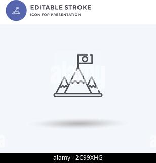 Bulldog Icon Vektor, gefüllt flaches Zeichen, solides Piktogramm isoliert auf weiß, Logo Illustration. Bulldog-Symbol für die Präsentation. Stock Vektor