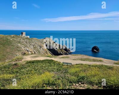 Pleinmont Observation Tower MP4 L'Angle, Torteval, Guernsey Channel Islands Stockfoto