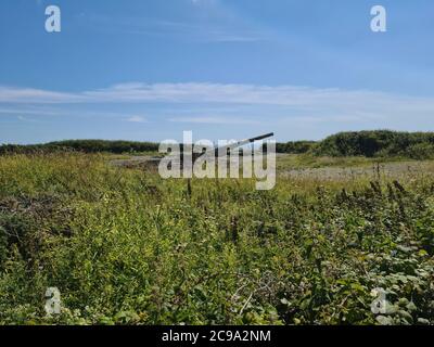 Pleinmont Batterie Dollman, Torteval, Guernsey Channel Islands Stockfoto