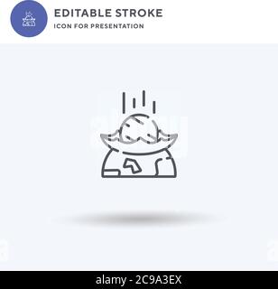 Kollisionssymbol-Vektor, gefülltes flaches Schild, solides Piktogramm isoliert auf Weiß, Logo-Illustration. Kollisionssymbol für die Präsentation. Stock Vektor