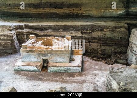 Joya de Ceren archäologische Stätte in El Salvador, mit einem präkolumbianischen Maya-Bauerndorf Stockfoto