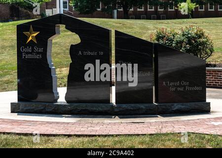 Valley Forge, PA - 3. Juli 2020: Dieses Gold Star Families Memorial, entworfen von Medal of Honor Empfänger Hershel "Woody" Williams, ist auf dem Gelände von Stockfoto