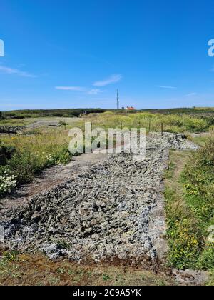 Pleinmont Batterie Dollman, Torteval, Guernsey Channel Islands Stockfoto