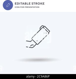 Arm-Symbolvektor, gefülltes flaches Schild, solides Piktogramm isoliert auf weiß, Logo-Illustration. Symbol für die Präsentation. Stock Vektor