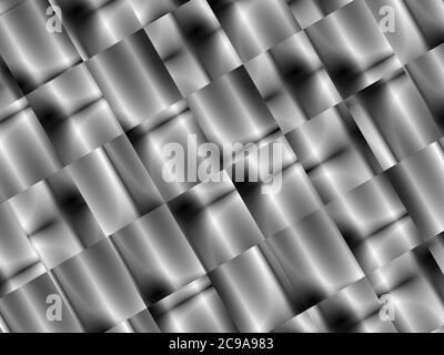 Abstrakter Gradient grau schwarz, metallisch fluoreszierend Gradient dynamisch modernes Muster geometrischer Hintergrund Stockfoto