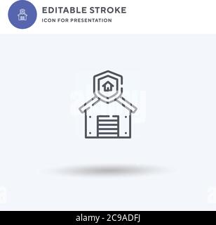 Lager Symbol Vektor, gefüllt flache Zeichen, solide Piktogramm isoliert auf weiß, Logo-Illustration. Lagersymbol für Präsentation. Stock Vektor