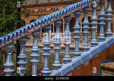 Sevilla, traditionelle Architektur. Andalusien, Spanien Stockfoto