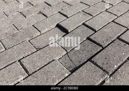 Straße aus modernen Fliesen Stockfoto