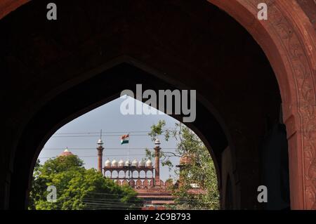 Das Rote Fort in Delhi, Indien Stockfoto