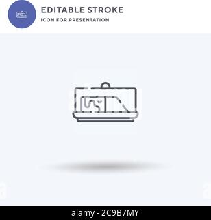 Cigarretes Icon Vektor, gefüllt flaches Zeichen, solides Piktogramm isoliert auf weiß, Logo Illustration. Cigarretes Symbol für die Präsentation. Stock Vektor