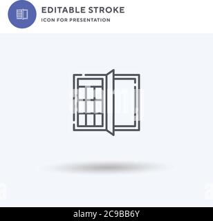 Ledger Symbolvektor, gefülltes flaches Zeichen, solides Piktogramm isoliert auf weiß, Logo-Illustration. Ledger-Symbol für die Präsentation. Stock Vektor