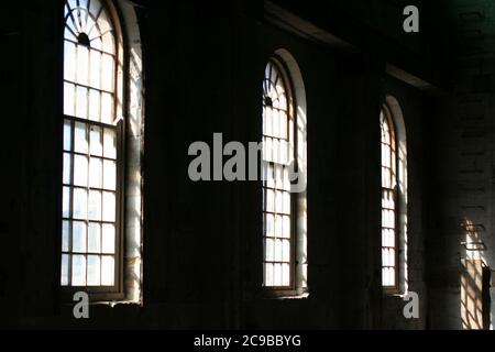 Zwischen 1839 und 1869 war Cockatoo Island ein Strafvollzugsanstalt, Sydney Harbour, NSW. Australien. Stockfoto