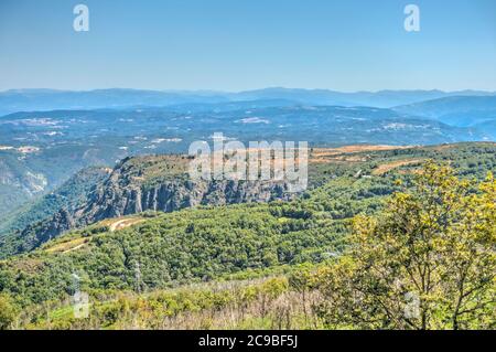 River Sil Canyon (Ribeira Scara), Spanien Stockfoto