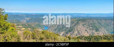 River Sil Canyon (Ribeira Scara), Spanien Stockfoto