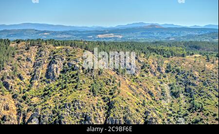 River Sil Canyon (Ribeira Scara), Spanien Stockfoto