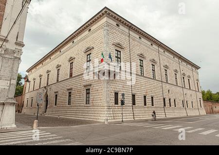 Detail des Palazzo dei Diamanti in Ferrara in Italien 4 Stockfoto