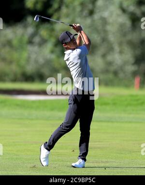 Dänemarks Thorbjorn Olesen während des Tages eines der Hero Open im Forest of Arden Marriott Hotel and Country Club, Birmingham. Stockfoto