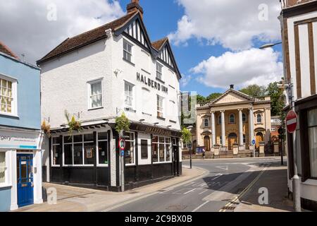 Halberd Inn und Bethesda baptist Kirche, von Northgate Street, Ipswich, Suffolk, England, Großbritannien Stockfoto