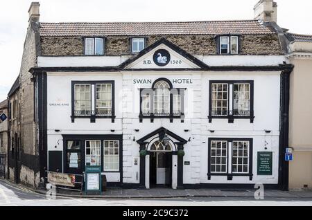 Das alte Swan Hotel in Bradford auf Avon Wiltshire England Stockfoto