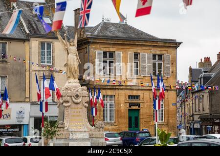 Place de la République, Carentan, Normandie Stockfoto