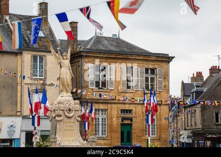 Place de la République, Carentan, Normandie Stockfoto