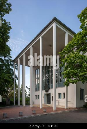 Bonn, Regierungsviertel (Bundesviertel, Parlamentsviertel), Gebäude des Bundesministeriums für das Post- und Fernmeldewesen, 1953-1954 von Josef Trimb Stockfoto