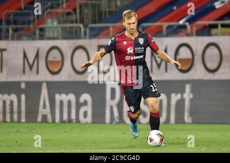 Cagliari, Italien. 29. Juli 2020. cagliari, Italien, Sardegna Arena, 29. Juli 2020, Ragnar Klavan von Cagliari Calcio während Cagliari vs Juventus - italienische Serie A Fußballspiel - Credit: LM/Luigi Canu Credit: Luigi Canu/LPS/ZUMA Wire/Alamy Live News Stockfoto