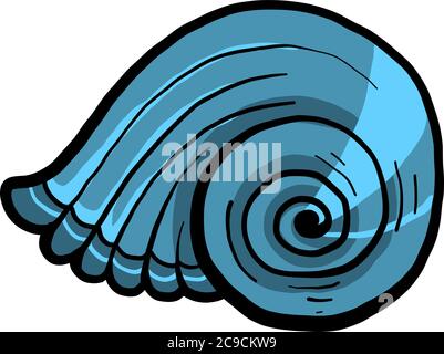 Blaue Schale, Illustration, Vektor auf weißem Hintergrund Stock Vektor