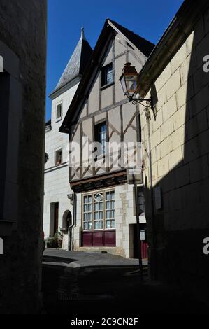 Mittelalterliches Fachwerkhaus Stockfoto