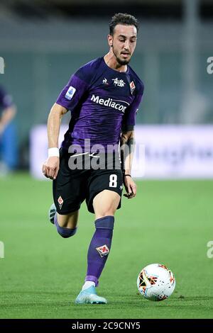 Florenz, Italien. Juli 2020. Gaetano Castrovilli von ACF Fiorentina während der Serie EIN Spiel zwischen Fiorentina und Bologna im Stadio Artemio Franchi, Florenz, Italien am 29. Juli 2020. Foto von Giuseppe Maffia. Kredit: UK Sports Pics Ltd/Alamy Live Nachrichten Stockfoto