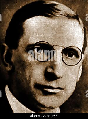 Gründung der Irischen Republik (6. Dezember 1921) - Porträt von Edward de Valera aka Eamon de Valera aka George de Valero, (1882-1975) der gebürtige amerikaner, prominenter Staatsmann und irischer Politiker, der sich gegen den Anglo-Irischen Vertrag aussetzte (Vorläufer der Gründung der Irischen Republik) Stockfoto