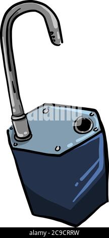 Sperrblock, Illustration, Vektor auf weißem Hintergrund Stock Vektor