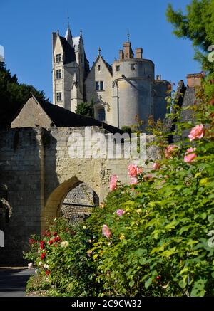 Chateau in Montreal Bellay Maine-et-Loire Frankreich Stockfoto