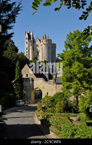 Chateau in Montreal Bellay Maine-et-Loire Frankreich Stockfoto