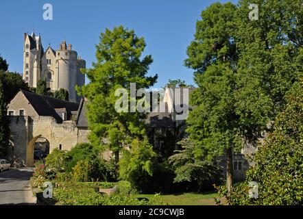 Chateau in Montreal Bellay Maine-et-Loire Frankreich Stockfoto