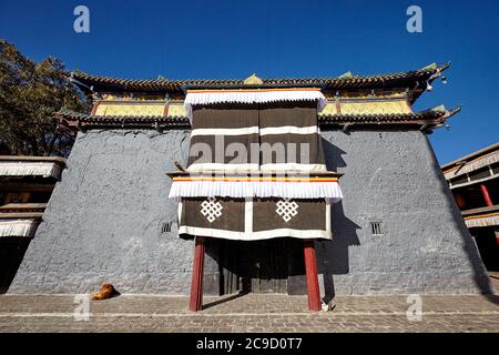 Das selten besuchte Shalu Kloster, Tibet Stockfoto