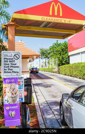 Fort Ft. Lauderdale Weston Florida, Fort Ft. Lauderdale, McDonald's, Burger, Hamburger, Franchise, Restaurant Restaurants Essen Essen Essen Essen gehen Cafe Cafe Stockfoto