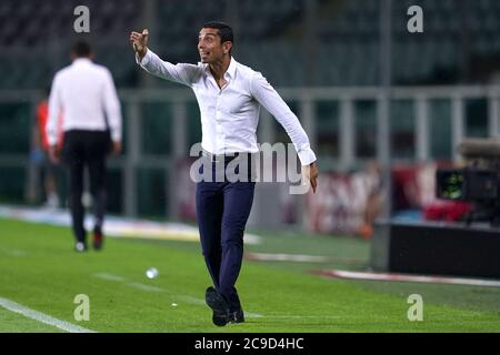 Turin (Italien). Juli 2020. Italienische Serie A. Torino FC vs AS Roma.Moreno Longo, Cheftrainer des FC Turin Stockfoto