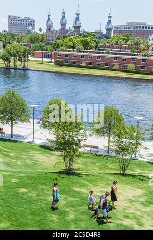 Tampa, Florida, University of Tampa, 1891 Tampa Bay Water, Hotelhotels in Motelhotels, Henry B. Plant Museum, Campus, Blick vom Tampa Museum of Arr Stockfoto