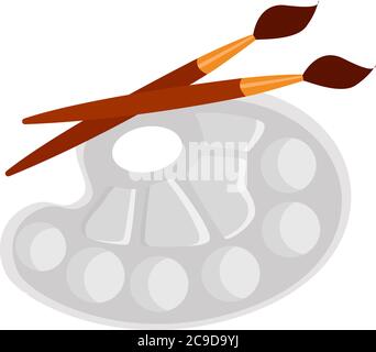 Kunststoffpalette, Illustration, Vektor auf weißem Hintergrund Stock Vektor