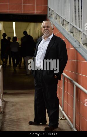 Miami Beach, Usa. September 2014. MIAMI, FL - SEPTEMBER 24: Schauspieler John Ratzenberger im Miami Marlins vs. Philadelphia Phillies im Marlins Park am 24. September 2014 in Miami, Florida Credit: Storms Media Group/Alamy Live News Stockfoto