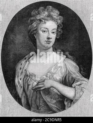 SARAH CHURCHILL, Herzogin von Marlborough (1660-1744) englischer Höfling Stockfoto