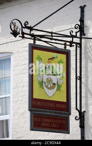 Foresters Arms traditionelle Country Pub in Tarporley in Cheshire Stockfoto